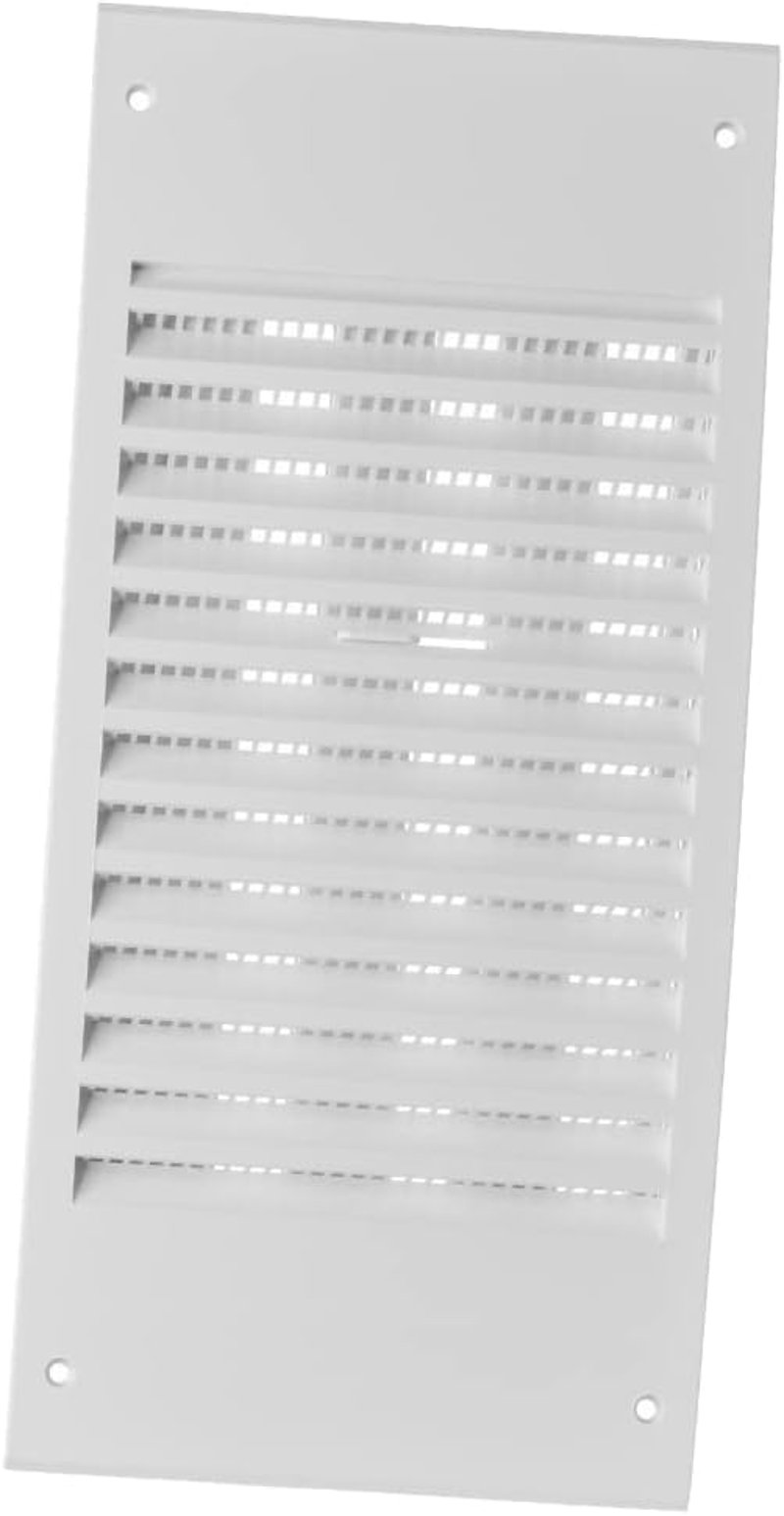 EUROPLAST 140x300mm Szellőzőrács Rovarháló Fehér ABS Végzáró Rács