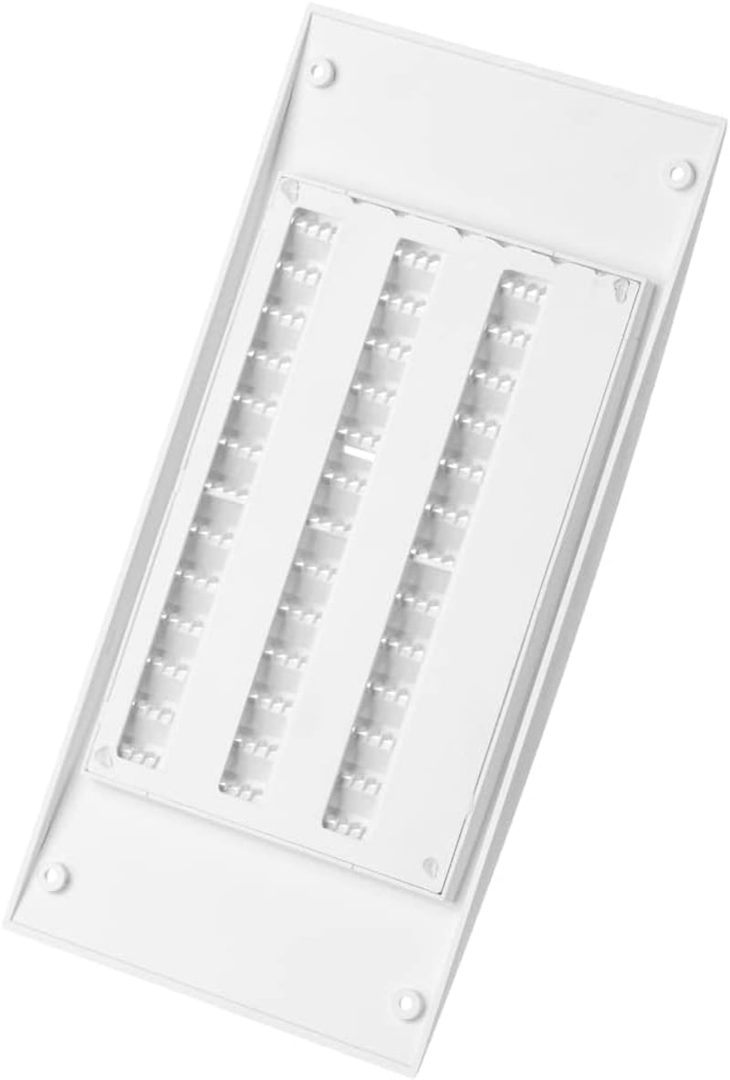 EUROPLAST 140x300mm Szellőzőrács Rovarháló Fehér ABS Végzáró Rács
