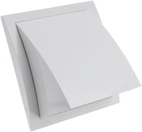 Grilă de ventilație exterioară EUROPLAST cu supapă antiretur, alb - Ø 150 mm 1