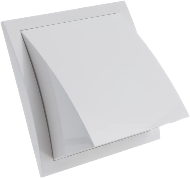 Grilă de ventilație exterioară EUROPLAST cu supapă antiretur, alb - Ø 150 mm