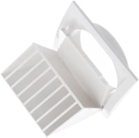 Grilă de ventilație exterioară EUROPLAST cu supapă antiretur, alb - Ø 150 mm 7