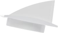 Grilă de ventilație exterioară EUROPLAST cu supapă antiretur, alb - Ø 150 mm 3