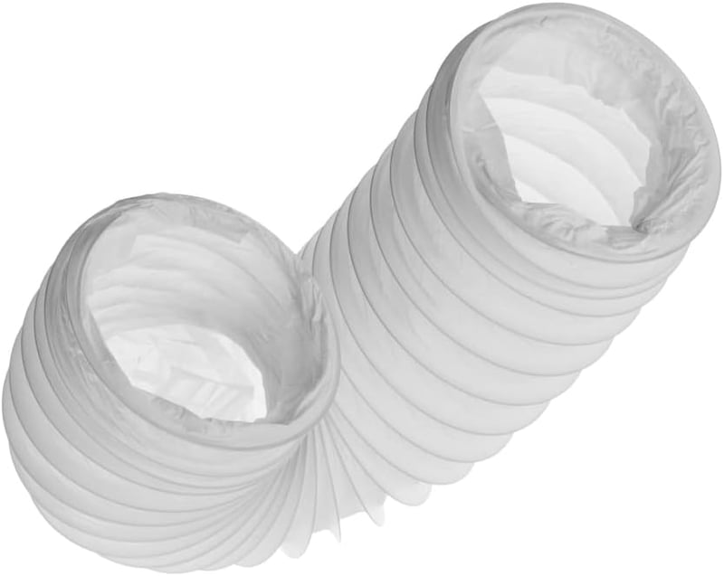 EUROPLAST 150mm PVC Légcsatorna 1m Klíma Szárító Páraelszívó Cső