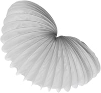 EUROPLAST 150mm PVC Légcsatorna 1m Klíma Szárító Páraelszívó Cső 1
