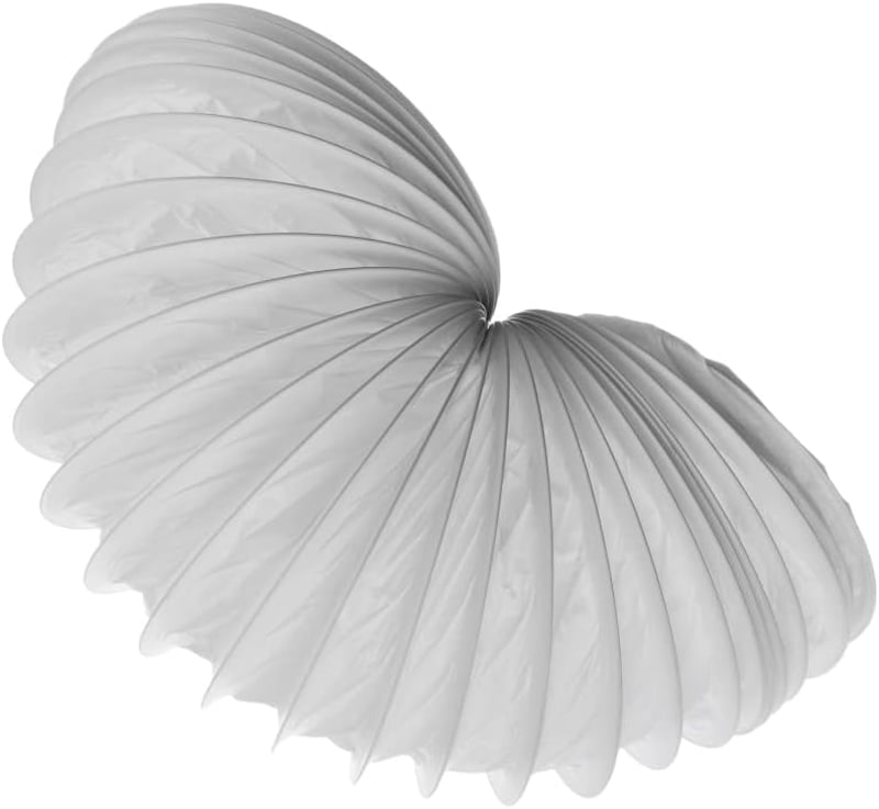 EUROPLAST 150mm PVC Légcsatorna 1m Klíma Szárító Páraelszívó Cső