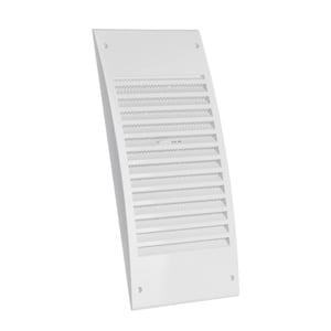 EUROPLAST nastaviteľná vetracia mriežka so sieťkou proti hmyzu, ABS - biela - 140x300 mm