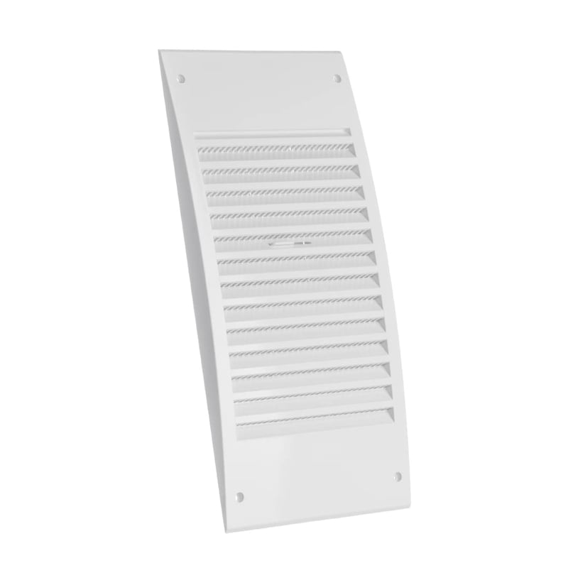 EUROPLAST podesiva ventilacijska rešetka sa zaštitom od insekata, ABS - bijela - 140x300 mm