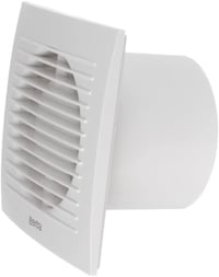 EUROPLAST Fürdőszoba Ventilátor 100mm Átmérő Csendes Szellőztető Fehér WC Páramentesítő Fali Elszívó 6