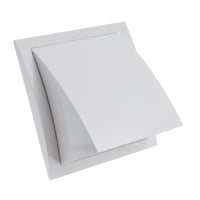 EUROPLAST vanjska ventilacijska rešetka s nepovratnom zaklopkom, bijela - Ø 150 mm 1