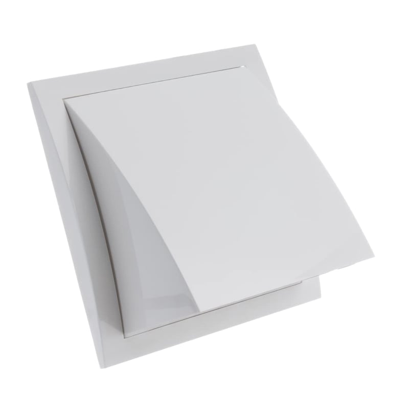 EUROPLAST vanjska ventilacijska rešetka s nepovratnom zaklopkom, bijela - Ø 150 mm