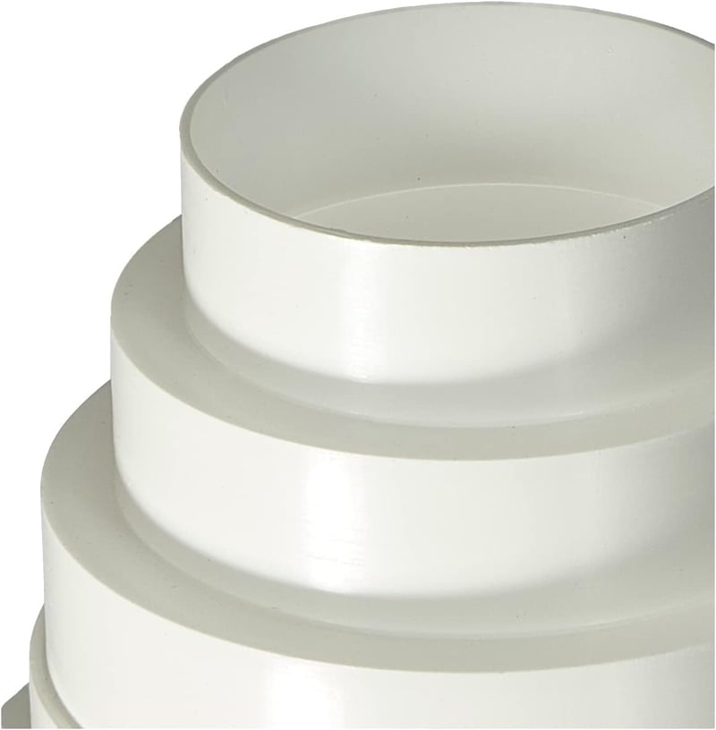 EUROPLAST PVC szűkítő csatlakozó 80-150mm szellőzőcsatorna adapter