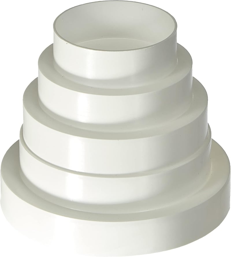 EUROPLAST PVC szűkítő csatlakozó 80-150mm szellőzőcsatorna adapter
