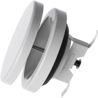 EUROPLAST Szellőzőrács 80mm Fehér Acél Mennyezeti Befúvó Szelep Kerek Tányérszelep Csőcsatlakozással 4