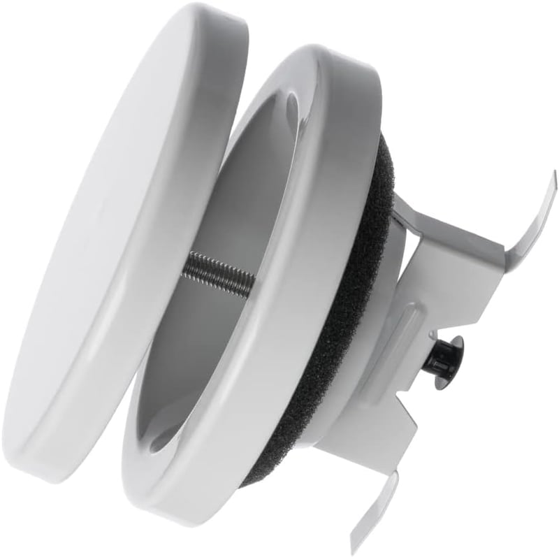EUROPLAST Szellőzőrács 80mm Fehér Acél Mennyezeti Befúvó Szelep Kerek Tányérszelep Csőcsatlakozással