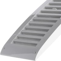 EUROPLAST Szellőzőrács Csúsztatóval 250x170mm Rovarháló Fehér ABS 4