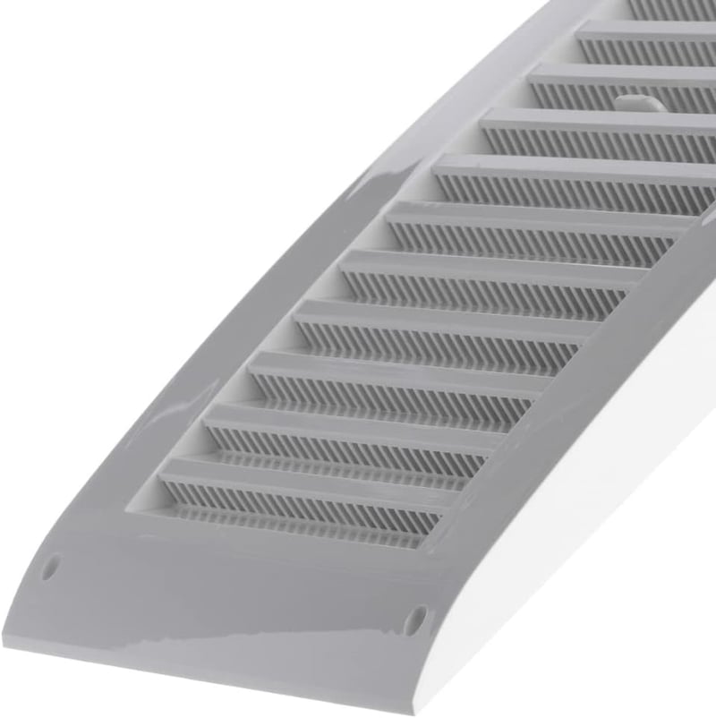 EUROPLAST Szellőzőrács Csúsztatóval 250x170mm Rovarháló Fehér ABS