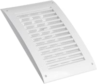 EUROPLAST Szellőzőrács Csúsztatóval 250x170mm Rovarháló Fehér ABS 6