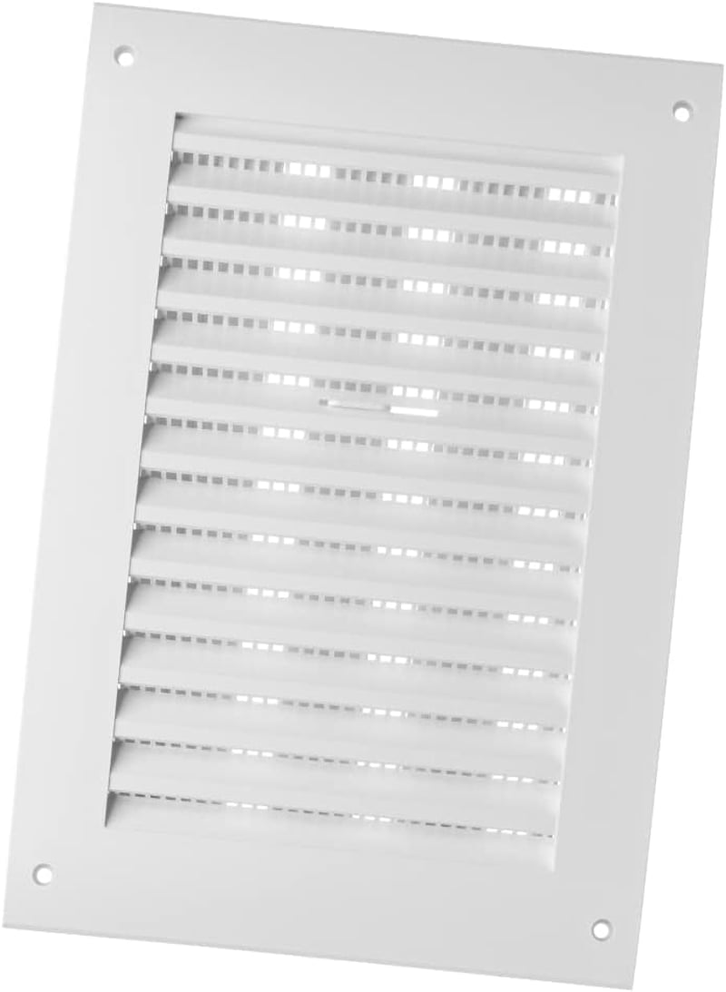 EUROPLAST Szellőzőrács Csúsztatóval 250x170mm Rovarháló Fehér ABS