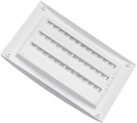 EUROPLAST Szellőzőrács Csúsztatóval 250x170mm Rovarháló Fehér ABS 3