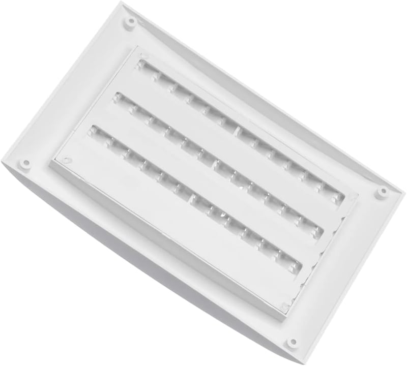 EUROPLAST Szellőzőrács Csúsztatóval 250x170mm Rovarháló Fehér ABS