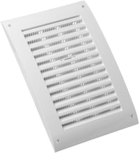 EUROPLAST Szellőzőrács Csúsztatóval 250x170mm Rovarháló Fehér ABS 5