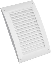 EUROPLAST Szellőzőrács Csúsztatóval 250x170mm Rovarháló Fehér ABS 7