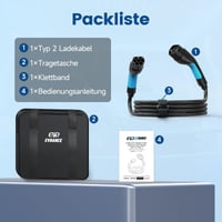 Evance Type 2 töltőkábel 11 kW 16 A – 10 méteres elektromos autó töltő kábel Type 2 csatlakozóval 7