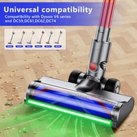EVARY Elektromos Kefe Dyson V6 V7 DC58 DC59 DC61 DC62 DC74 Kompatibilis LED Világítás 3