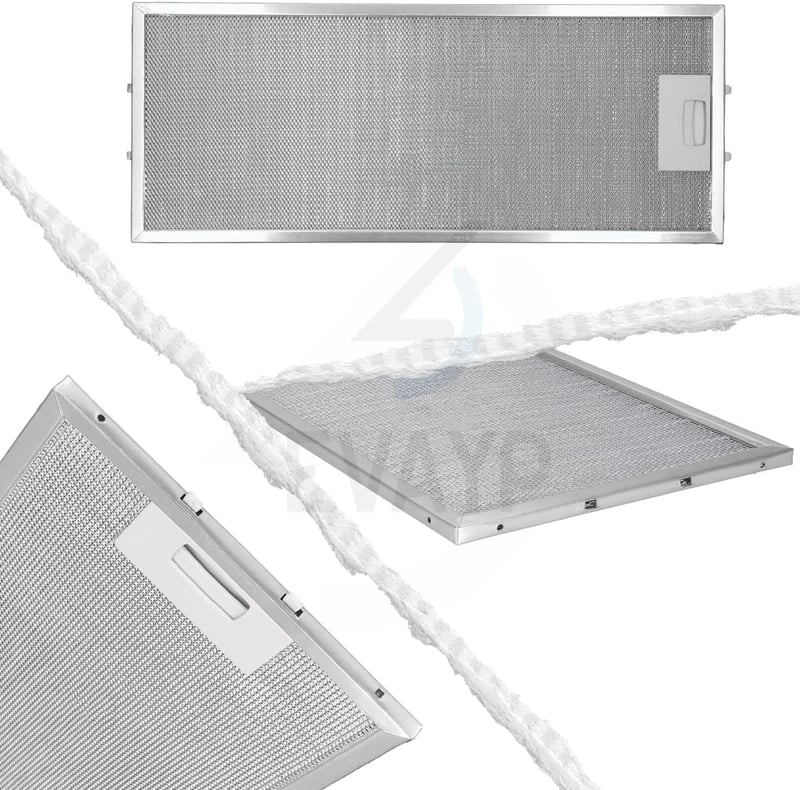 EVAYP 2x Fém Zsírszűrő 456x185mm AEG Juno Elica Whirlpool Electrolux Páraelszívóhoz