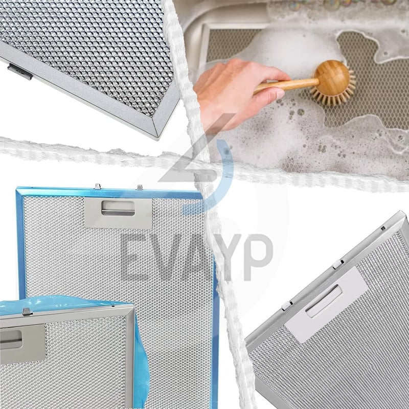 EVAYP 2x Fém Zsírszűrő 456x185mm AEG Juno Elica Whirlpool Electrolux Páraelszívóhoz