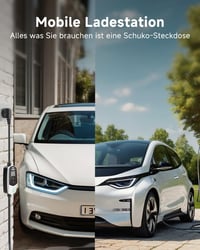 EVDANCE Type 2 Schuko 3.68 kW elektromos autó töltőkábel 6.1m 5