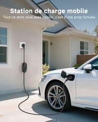 EVDANCE Type 2 Töltőkábel Schuko 3.68kW 6.1m 16A Ezüst 9