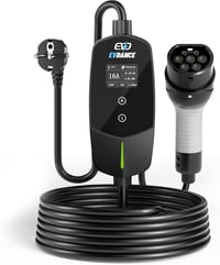 EVDANCE Type 2 Töltőkábel Schuko 3.68kW 6.1m 16A Ezüst 1