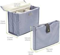 Evecase XL vászon DSLR fotós táska 14" laptoprekesszel és esővédővel - fekete 3