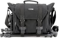 Evecase XL vászon DSLR fotós táska 14" laptoprekesszel és esővédővel - fekete 4
