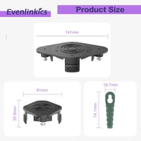 Evenlinkics Fűkasza Vágófej Parkside PRTA 20-Li B2/C3 Kompatibilis Pótfej Készlet 10 Pengével Szegélynyíró Cserealkatrész 2