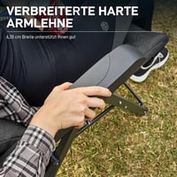 EVER ADVANCED Camping szék 150 kg terhelhetőség 4 fokozat háttámla alumínium 6
