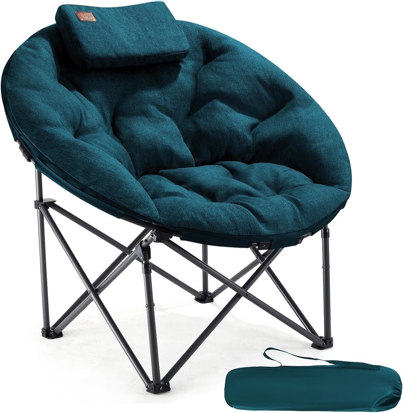 EVER ADVANCED Luxury Moonchair XXL Camping Chair 150 kg Zöld