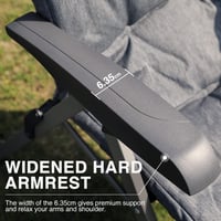 Ever Advanced Luxus Kempingszék 2 db Felnőtteknek, 150 kg Teherbírás, Magas Támlás Összecsukható Kerti Szék Párnázott 4 Pozíciós 6