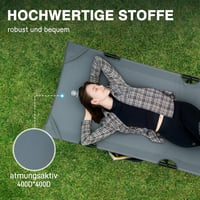 EVER ADVANCED összecsukható kemping ágy 200 kg terhelhetőséggel, 214x79 cm - Grey 6
