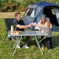 EVER ADVANCED Sklopivi kamperski stol 120x60 cm XL, stol za piknik za 4-6 osoba, nosivosti 60 kg, za vrt, balkon i otvorene prostore 2