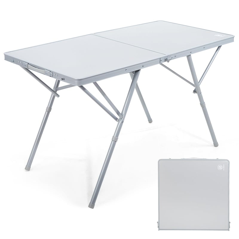 EVER ADVANCED Sklopivi kamperski stol 120x60 cm XL, stol za piknik za 4-6 osoba, nosivosti 60 kg, za vrt, balkon i otvorene prostore