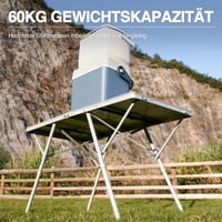 EVER ADVANCED Sklopivi kamperski stol 120x60 cm XL, stol za piknik za 4-6 osoba, nosivosti 60 kg, za vrt, balkon i otvorene prostore 4