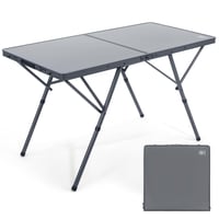 Skladací kempingový stôl EVER ADVANCED 120x60 cm XL pre 4-6 osôb, piknikový stôl s nosnosťou 60 kg do záhrady, na balkón a do exteriéru 1