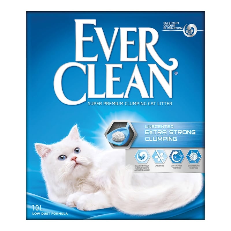 Ever Clean Extra Strong csomósodó macskaalom, illatmentes, 10 liter