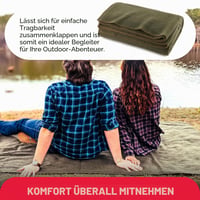 Pătură din lână Ever Ready First Aid, verde măsliniu, 168x229 cm, 80% lână, ignifugă, pătură militară americană călduroasă pentru iarnă 2