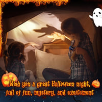 EVERBRITE Gyerek LED Zseblámpa Klippel, Halloween Fáklyaforma, Olvasáshoz és Kempinghez, Lila, Elemmel 6
