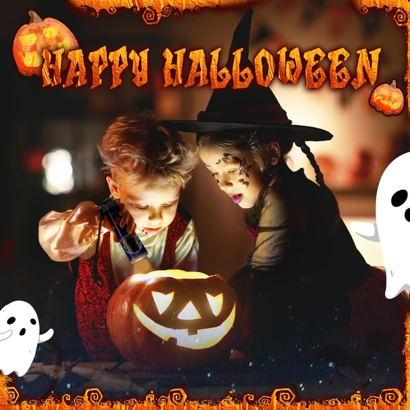 EVERBRITE Gyerek LED Zseblámpa Klippel, Halloween Fáklyaforma, Olvasáshoz és Kempinghez, Lila, Elemmel