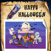 EVERBRITE Gyerek LED Zseblámpa Klippel, Halloween Fáklyaforma, Olvasáshoz és Kempinghez, Lila, Elemmel 9