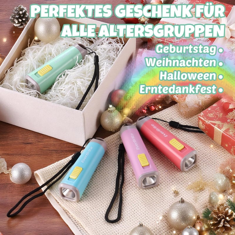 EverBrite LED zseblámpa 1W zöld műanyag 3 AAA elemmel